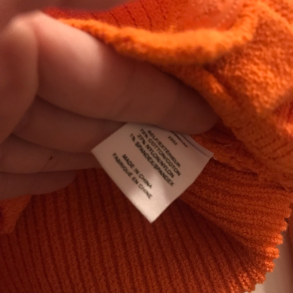NWT 10 Crosby Derek Lam Orange Layered Cardigan Sweater Top - Picture 5 of 8